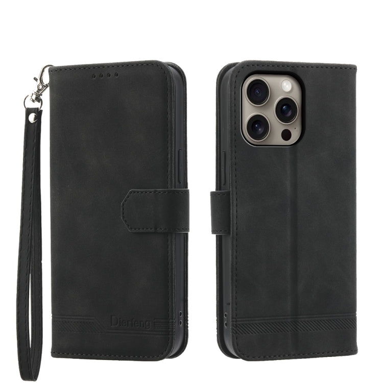 Capa para telemóvel Dierfeng Dream Line TPU híbrida em pele PU, para iPhone 17 Pro Max, para iPhone 17 Pro, para iPhone 17, para iPhone Air, para iPhone 16e, para iPhone 16 Pro Max, para iPhone 16 Pro, para iPhone 16 Plus