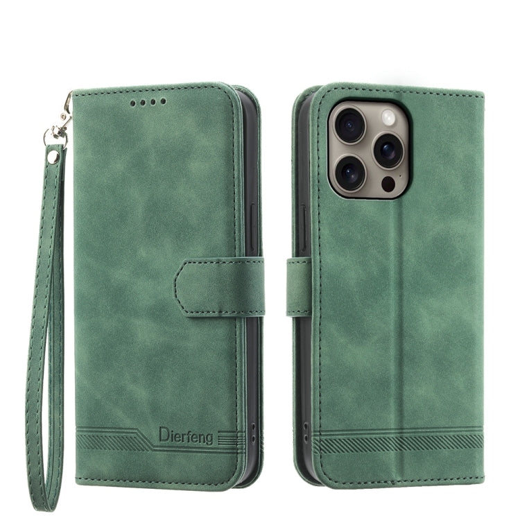 Capa para telemóvel Dierfeng Dream Line TPU híbrida em pele PU, para iPhone 17 Pro Max, para iPhone 17 Pro, para iPhone 17, para iPhone Air, para iPhone 16e, para iPhone 16 Pro Max, para iPhone 16 Pro, para iPhone 16 Plus