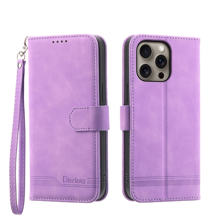 Capa para telemóvel Dierfeng Dream Line TPU híbrida em pele PU, para iPhone 17 Pro Max, para iPhone 17 Pro, para iPhone 17, para iPhone Air, para iPhone 16e, para iPhone 16 Pro Max, para iPhone 16 Pro, para iPhone 16 Plus