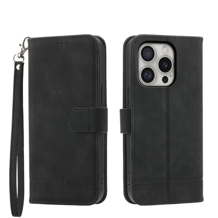 Capa para telemóvel Dierfeng Dream Line TPU híbrida em pele PU, para iPhone 17 Pro Max, para iPhone 17 Pro, para iPhone 17, para iPhone Air, para iPhone 16e, para iPhone 16 Pro Max, para iPhone 16 Pro, para iPhone 16 Plus