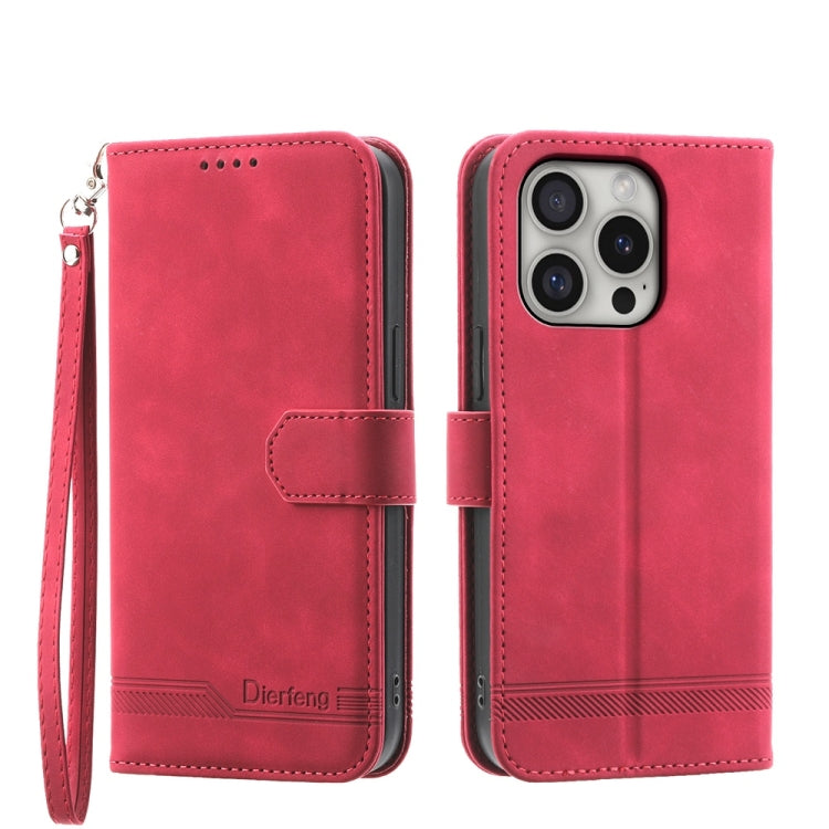 Capa para telemóvel Dierfeng Dream Line TPU híbrida em pele PU, para iPhone 17 Pro Max, para iPhone 17 Pro, para iPhone 17, para iPhone Air, para iPhone 16e, para iPhone 16 Pro Max, para iPhone 16 Pro, para iPhone 16 Plus