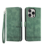 Capa para telemóvel Dierfeng Dream Line TPU híbrida em pele PU, para iPhone 17 Pro Max, para iPhone 17 Pro, para iPhone 17, para iPhone Air, para iPhone 16e, para iPhone 16 Pro Max, para iPhone 16 Pro, para iPhone 16 Plus
