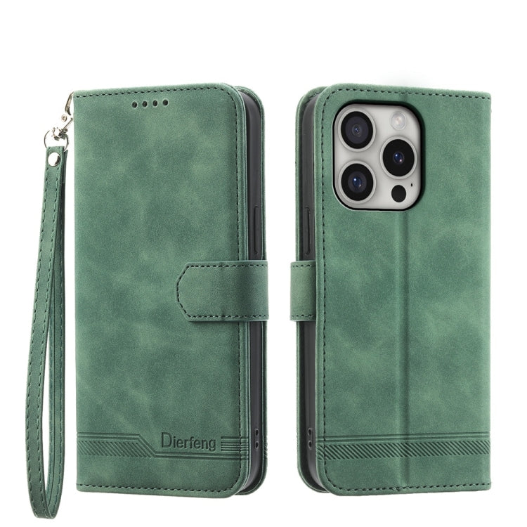Capa para telemóvel Dierfeng Dream Line TPU híbrida em pele PU, para iPhone 17 Pro Max, para iPhone 17 Pro, para iPhone 17, para iPhone Air, para iPhone 16e, para iPhone 16 Pro Max, para iPhone 16 Pro, para iPhone 16 Plus