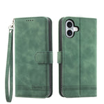 Capa para telemóvel Dierfeng Dream Line TPU híbrida em pele PU, para iPhone 17 Pro Max, para iPhone 17 Pro, para iPhone 17, para iPhone Air, para iPhone 16e, para iPhone 16 Pro Max, para iPhone 16 Pro, para iPhone 16 Plus