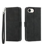 Capa para telemóvel Dierfeng Dream Line TPU híbrida em pele PU, para iPhone 17 Pro Max, para iPhone 17 Pro, para iPhone 17, para iPhone Air, para iPhone 16e, para iPhone 16 Pro Max, para iPhone 16 Pro, para iPhone 16 Plus