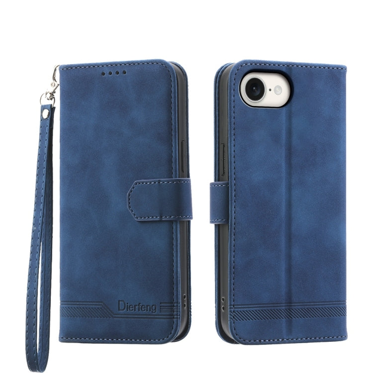 Capa para telemóvel Dierfeng Dream Line TPU híbrida em pele PU, para iPhone 17 Pro Max, para iPhone 17 Pro, para iPhone 17, para iPhone Air, para iPhone 16e, para iPhone 16 Pro Max, para iPhone 16 Pro, para iPhone 16 Plus
