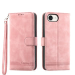 Capa para telemóvel Dierfeng Dream Line TPU híbrida em pele PU, para iPhone 17 Pro Max, para iPhone 17 Pro, para iPhone 17, para iPhone Air, para iPhone 16e, para iPhone 16 Pro Max, para iPhone 16 Pro, para iPhone 16 Plus