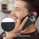 Capa para telemóvel Dierfeng Dream Line TPU híbrida em pele PU, para iPhone 17 Pro Max, para iPhone 17 Pro, para iPhone 17, para iPhone Air, para iPhone 16e, para iPhone 16 Pro Max, para iPhone 16 Pro, para iPhone 16 Plus