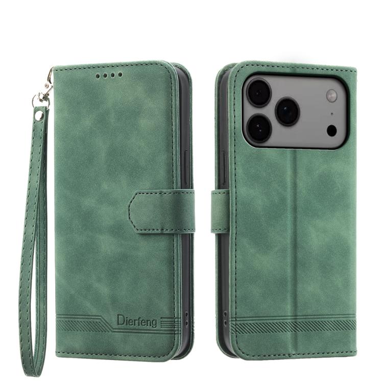 Capa para telemóvel Dierfeng Dream Line TPU híbrida em pele PU, para iPhone 17 Pro Max, para iPhone 17 Pro, para iPhone 17, para iPhone Air, para iPhone 16e, para iPhone 16 Pro Max, para iPhone 16 Pro, para iPhone 16 Plus