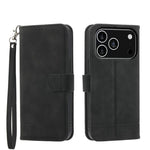 Capa para telemóvel Dierfeng Dream Line TPU híbrida em pele PU, para iPhone 17 Pro Max, para iPhone 17 Pro, para iPhone 17, para iPhone Air, para iPhone 16e, para iPhone 16 Pro Max, para iPhone 16 Pro, para iPhone 16 Plus