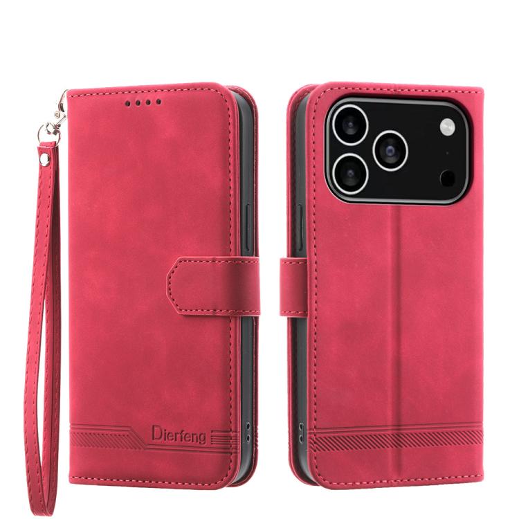 Capa para telemóvel Dierfeng Dream Line TPU híbrida em pele PU, para iPhone 17 Pro Max, para iPhone 17 Pro, para iPhone 17, para iPhone Air, para iPhone 16e, para iPhone 16 Pro Max, para iPhone 16 Pro, para iPhone 16 Plus