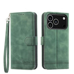 Capa para telemóvel Dierfeng Dream Line TPU híbrida em pele PU, para iPhone 17 Pro Max, para iPhone 17 Pro, para iPhone 17, para iPhone Air, para iPhone 16e, para iPhone 16 Pro Max, para iPhone 16 Pro, para iPhone 16 Plus