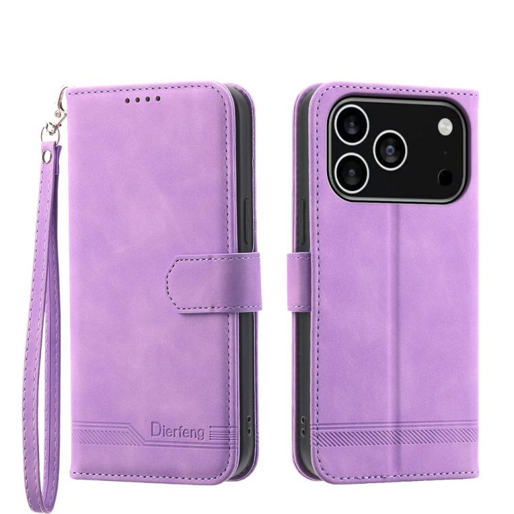 Capa para telemóvel Dierfeng Dream Line TPU híbrida em pele PU, para iPhone 17 Pro Max, para iPhone 17 Pro, para iPhone 17, para iPhone Air, para iPhone 16e, para iPhone 16 Pro Max, para iPhone 16 Pro, para iPhone 16 Plus