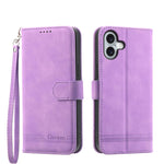Capa para telemóvel Dierfeng Dream Line TPU híbrida em pele PU, para iPhone 17 Pro Max, para iPhone 17 Pro, para iPhone 17, para iPhone Air, para iPhone 16e, para iPhone 16 Pro Max, para iPhone 16 Pro, para iPhone 16 Plus