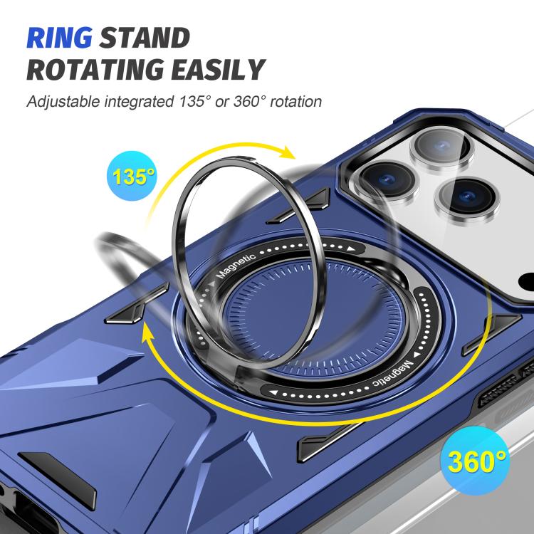 Capa magnética MagSafe anti-impactos com suporte de anel, para iPhone 17 Pro Max, para iPhone 17 Pro, para iPhone 17, para iPhone Air, para iPhone 16 Pro Max, para iPhone 16 Pro