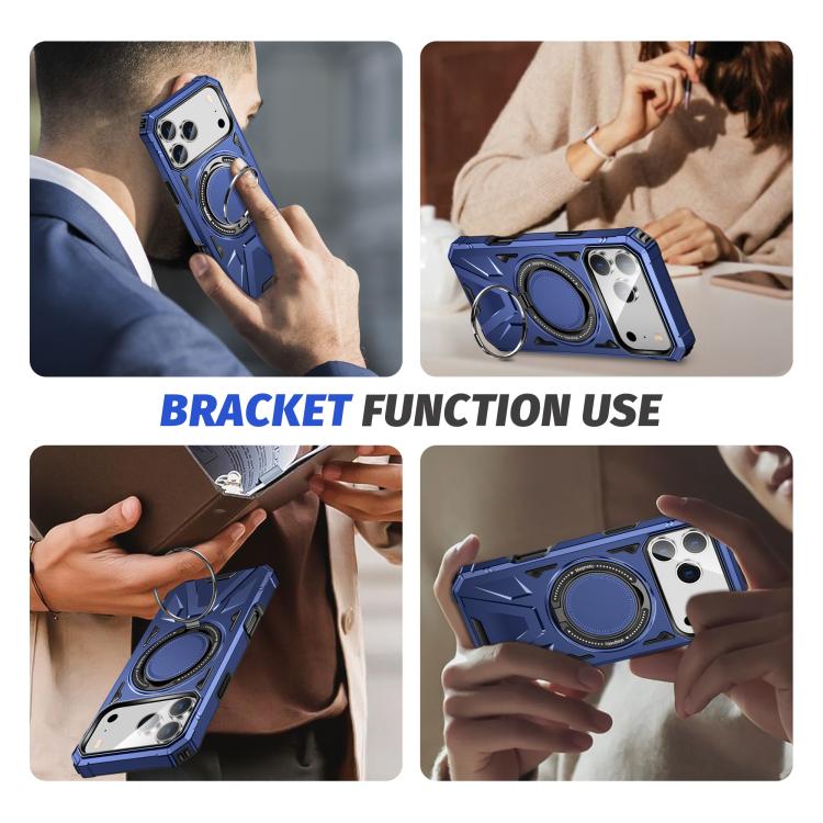 Capa magnética MagSafe anti-impactos com suporte de anel, para iPhone 17 Pro Max, para iPhone 17 Pro, para iPhone 17, para iPhone Air, para iPhone 16 Pro Max, para iPhone 16 Pro