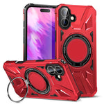 Capa magnética MagSafe anti-impactos com suporte de anel, para iPhone 17 Pro Max, para iPhone 17 Pro, para iPhone 17, para iPhone Air, para iPhone 16 Pro Max, para iPhone 16 Pro