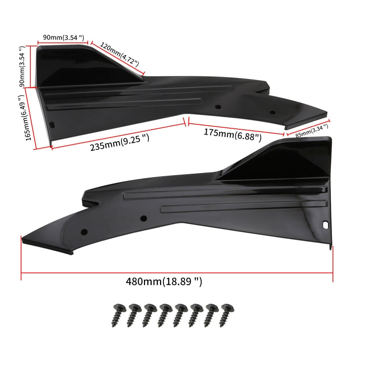 Car Universal Rear Corner Cover Rear Bumper Protective Corner Rear Lip Rear Shovel, Rear Corner Cover