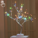 36 LEDs Pearl Tree Copper Wire Table Lamp Creative Decoration Touch Control Night Light (Warm White Light), 36 LEDs Warm White, 36 LEDs Pink Light, 108 LEDs Warm White, 108 LEDs Pink Light, 108 LEDs White Light, 108 LEDs Colorful Light, 48 LEDs Warm Wh...