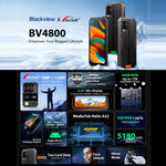 Blackview BV4800, IP68/IP69K/MIL-STD-810H, 6,56 polegadas Android 13 MediaTek MT6761V/WB Helio A22 Quad Core, Rede: 4G, OTG, BV4800 3GB+64GB