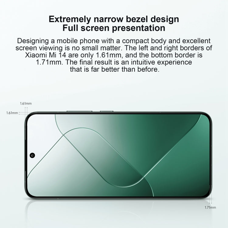Xiaomi 14, 6,36 polegadas Xiaomi HyperOS Snapdragon 8 Gen 3 Octa Core 4nm até 3,3GHz, NFC, Rede: 5G, 12GB+256GB, 16GB+512GB, 16GB+1TB