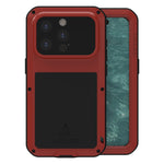 Capa metálica LOVE MEI anti-impactos, à prova de água e poeira, para iPhone 17 Pro Max, para iPhone 17 Pro, para iPhone 17, para iPhone 16 Pro Max, para iPhone 16 Pro, para iPhone 16, para iPhone 15 Pro Max, para iPhone 15 Pro