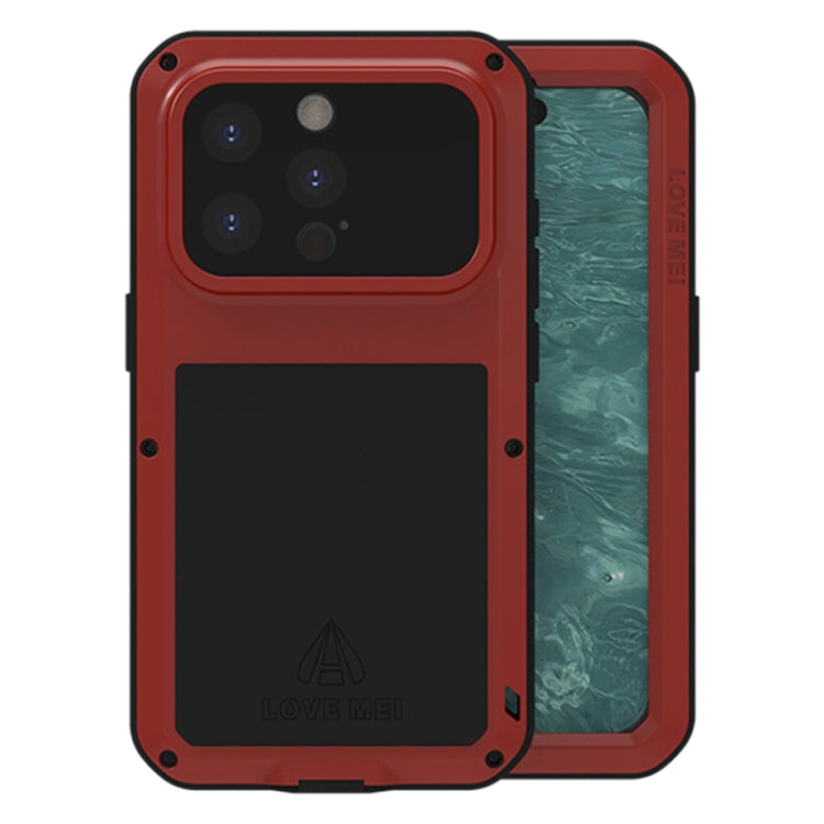Capa metálica LOVE MEI anti-impactos, à prova de água e poeira, para iPhone 17 Pro Max, para iPhone 17 Pro, para iPhone 17, para iPhone 16 Pro Max, para iPhone 16 Pro, para iPhone 16, para iPhone 15 Pro Max, para iPhone 15 Pro