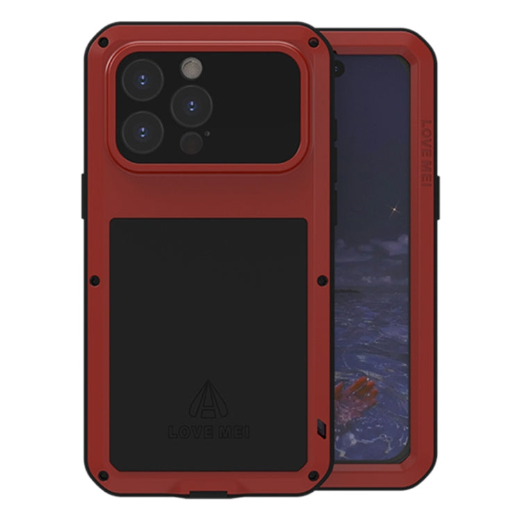 Capa metálica LOVE MEI anti-impactos, à prova de água e poeira, para iPhone 17 Pro Max, para iPhone 17 Pro, para iPhone 17, para iPhone 16 Pro Max, para iPhone 16 Pro, para iPhone 16, para iPhone 15 Pro Max, para iPhone 15 Pro