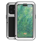 Capa metálica LOVE MEI anti-impactos, à prova de água e poeira, para iPhone 17 Pro Max, para iPhone 17 Pro, para iPhone 17, para iPhone 16 Pro Max, para iPhone 16 Pro, para iPhone 16, para iPhone 15 Pro Max, para iPhone 15 Pro
