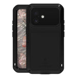 Capa metálica LOVE MEI anti-impactos, à prova de água e poeira, para iPhone 17 Pro Max, para iPhone 17 Pro, para iPhone 17, para iPhone 16 Pro Max, para iPhone 16 Pro, para iPhone 16, para iPhone 15 Pro Max, para iPhone 15 Pro