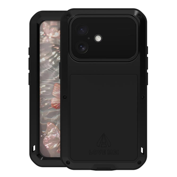 Capa metálica LOVE MEI anti-impactos, à prova de água e poeira, para iPhone 17 Pro Max, para iPhone 17 Pro, para iPhone 17, para iPhone 16 Pro Max, para iPhone 16 Pro, para iPhone 16, para iPhone 15 Pro Max, para iPhone 15 Pro