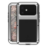 Capa metálica LOVE MEI anti-impactos, à prova de água e poeira, para iPhone 17 Pro Max, para iPhone 17 Pro, para iPhone 17, para iPhone 16 Pro Max, para iPhone 16 Pro, para iPhone 16, para iPhone 15 Pro Max, para iPhone 15 Pro