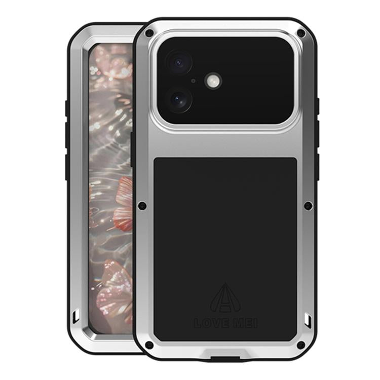 Capa metálica LOVE MEI anti-impactos, à prova de água e poeira, para iPhone 17 Pro Max, para iPhone 17 Pro, para iPhone 17, para iPhone 16 Pro Max, para iPhone 16 Pro, para iPhone 16, para iPhone 15 Pro Max, para iPhone 15 Pro