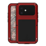 Capa metálica LOVE MEI anti-impactos, à prova de água e poeira, para iPhone 17 Pro Max, para iPhone 17 Pro, para iPhone 17, para iPhone 16 Pro Max, para iPhone 16 Pro, para iPhone 16, para iPhone 15 Pro Max, para iPhone 15 Pro