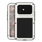 Capa metálica LOVE MEI anti-impactos, à prova de água e poeira, para iPhone 17 Pro Max, para iPhone 17 Pro, para iPhone 17, para iPhone 16 Pro Max, para iPhone 16 Pro, para iPhone 16, para iPhone 15 Pro Max, para iPhone 15 Pro