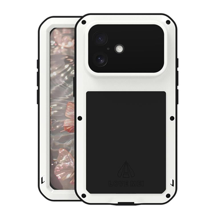 Capa metálica LOVE MEI anti-impactos, à prova de água e poeira, para iPhone 17 Pro Max, para iPhone 17 Pro, para iPhone 17, para iPhone 16 Pro Max, para iPhone 16 Pro, para iPhone 16, para iPhone 15 Pro Max, para iPhone 15 Pro
