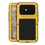 Capa metálica LOVE MEI anti-impactos, à prova de água e poeira, para iPhone 17 Pro Max, para iPhone 17 Pro, para iPhone 17, para iPhone 16 Pro Max, para iPhone 16 Pro, para iPhone 16, para iPhone 15 Pro Max, para iPhone 15 Pro