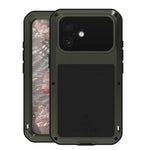 Capa metálica LOVE MEI anti-impactos, à prova de água e poeira, para iPhone 17 Pro Max, para iPhone 17 Pro, para iPhone 17, para iPhone 16 Pro Max, para iPhone 16 Pro, para iPhone 16, para iPhone 15 Pro Max, para iPhone 15 Pro