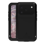 Capa metálica LOVE MEI anti-impactos, à prova de água e poeira, para iPhone 17 Pro Max, para iPhone 17 Pro, para iPhone 17, para iPhone 16 Pro Max, para iPhone 16 Pro, para iPhone 16, para iPhone 15 Pro Max, para iPhone 15 Pro