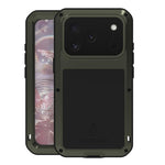 Capa metálica LOVE MEI anti-impactos, à prova de água e poeira, para iPhone 17 Pro Max, para iPhone 17 Pro, para iPhone 17, para iPhone 16 Pro Max, para iPhone 16 Pro, para iPhone 16, para iPhone 15 Pro Max, para iPhone 15 Pro