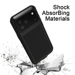 Capa metálica LOVE MEI anti-impactos, à prova de água e poeira, para iPhone 17 Pro Max, para iPhone 17 Pro, para iPhone 17, para iPhone 16 Pro Max, para iPhone 16 Pro, para iPhone 16, para iPhone 15 Pro Max, para iPhone 15 Pro