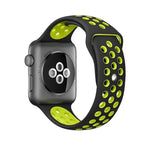 Correia de Relógio Desportiva em Silicone Edição Standard, Para Apple Watch Series 7 41mm / 6 & SE & 5 & 4 40mm / 3 & 2 & 1 38mm, Para Apple Watch Ultra 49mm / Series 8 & 7 45mm / SE 2 & 6 & SE & 5 & 4 44mm / 3 & 2 & 1 42mm