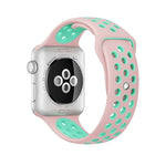 Correia de Relógio Desportiva em Silicone Edição Standard, Para Apple Watch Series 7 41mm / 6 & SE & 5 & 4 40mm / 3 & 2 & 1 38mm, Para Apple Watch Ultra 49mm / Series 8 & 7 45mm / SE 2 & 6 & SE & 5 & 4 44mm / 3 & 2 & 1 42mm