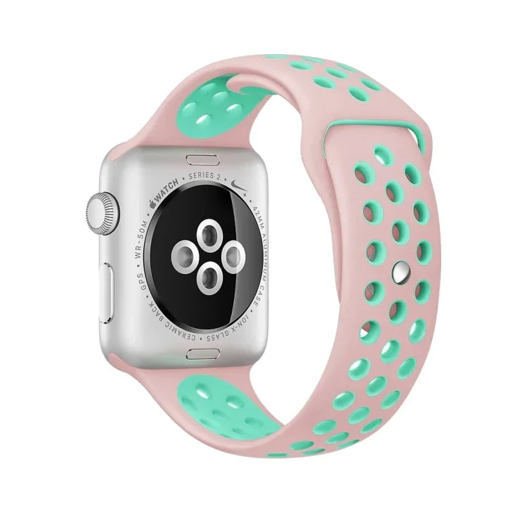 Correia de Relógio Desportiva em Silicone Edição Standard, Para Apple Watch Series 7 41mm / 6 & SE & 5 & 4 40mm / 3 & 2 & 1 38mm, Para Apple Watch Ultra 49mm / Series 8 & 7 45mm / SE 2 & 6 & SE & 5 & 4 44mm / 3 & 2 & 1 42mm
