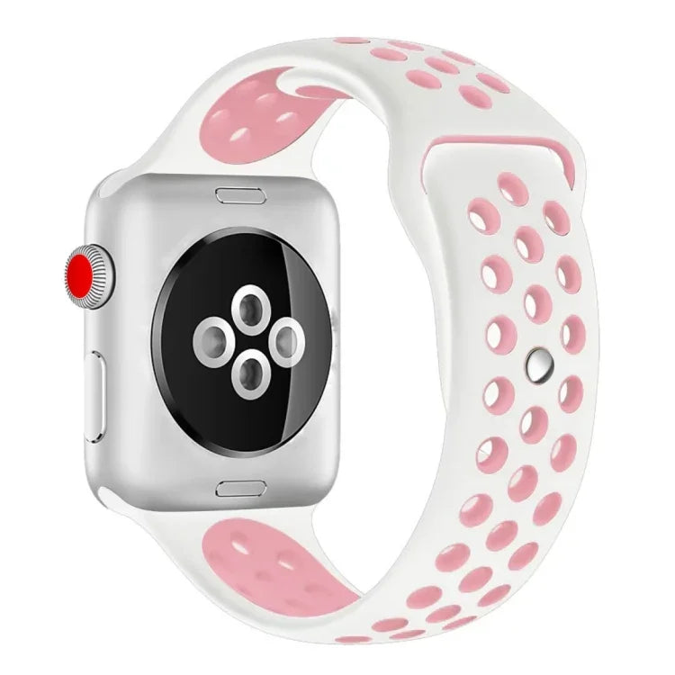 Correia de Relógio Desportiva em Silicone Edição Standard, Para Apple Watch Series 7 41mm / 6 & SE & 5 & 4 40mm / 3 & 2 & 1 38mm, Para Apple Watch Ultra 49mm / Series 8 & 7 45mm / SE 2 & 6 & SE & 5 & 4 44mm / 3 & 2 & 1 42mm