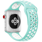 Correia de Relógio Desportiva em Silicone Edição Standard, Para Apple Watch Series 7 41mm / 6 & SE & 5 & 4 40mm / 3 & 2 & 1 38mm, Para Apple Watch Ultra 49mm / Series 8 & 7 45mm / SE 2 & 6 & SE & 5 & 4 44mm / 3 & 2 & 1 42mm