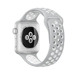 Correia de Relógio Desportiva em Silicone Edição Standard, Para Apple Watch Series 7 41mm / 6 & SE & 5 & 4 40mm / 3 & 2 & 1 38mm, Para Apple Watch Ultra 49mm / Series 8 & 7 45mm / SE 2 & 6 & SE & 5 & 4 44mm / 3 & 2 & 1 42mm