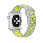 Correia de Relógio Desportiva em Silicone Edição Standard, Para Apple Watch Series 7 41mm / 6 & SE & 5 & 4 40mm / 3 & 2 & 1 38mm, Para Apple Watch Ultra 49mm / Series 8 & 7 45mm / SE 2 & 6 & SE & 5 & 4 44mm / 3 & 2 & 1 42mm