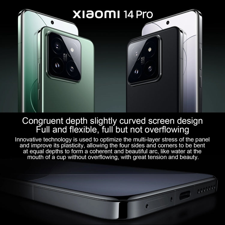 Xiaomi 14 Pro, 6,73 polegadas Xiaomi HyperOS Snapdragon 8 Gen 3 Octa Core 4nm até 3,3GHz, NFC, Rede: 5G, 16GB+512GB, 16GB+1TB