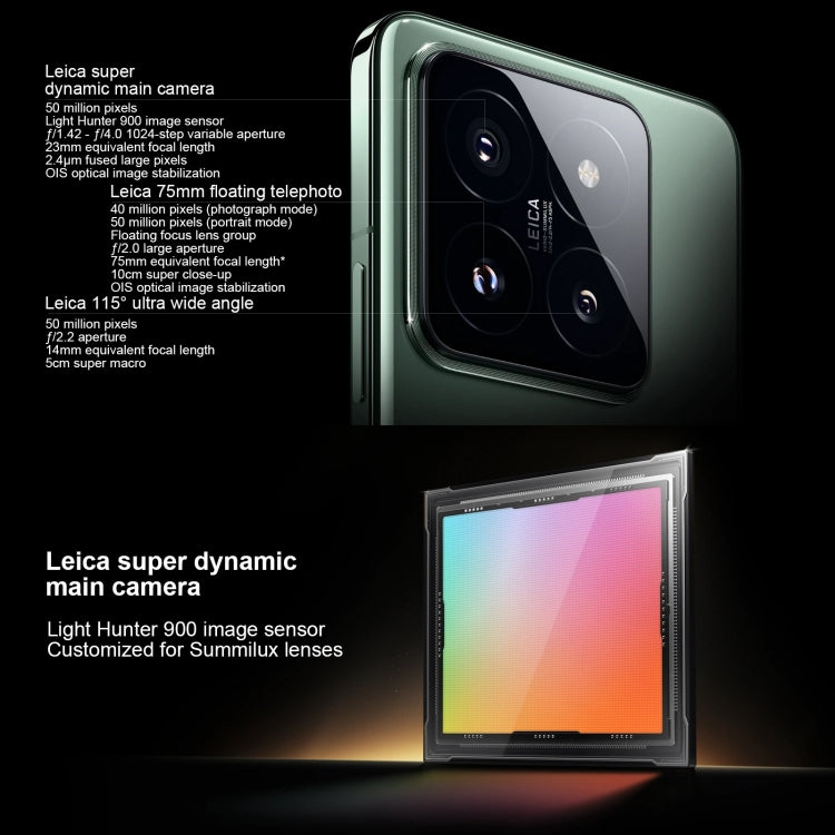 Xiaomi 14 Pro, 6,73 polegadas Xiaomi HyperOS Snapdragon 8 Gen 3 Octa Core 4nm até 3,3GHz, NFC, Rede: 5G, 16GB+512GB, 16GB+1TB